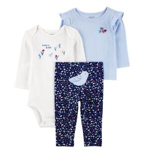 Carter's Three Piece Bodysuit Pants Set 12mo